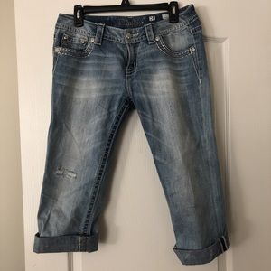 Miss Me Cuffed Capri Jeans